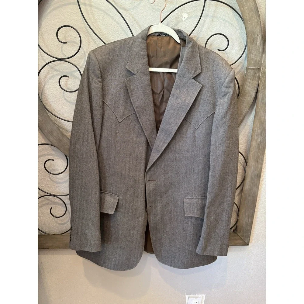 Mens H Bar c Ranchwear suit, coat and vest, measurements In Pics Wedding‎ Formal